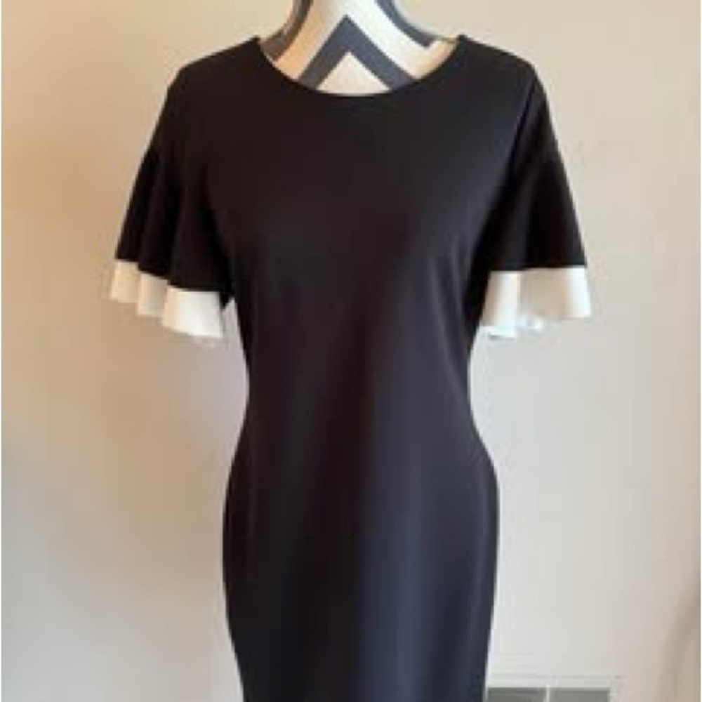 Elegant Black and White Dress